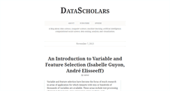 Desktop Screenshot of datascholars.com